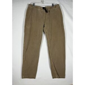 Gramicci Pants Men XL Beige Elastic Waist Belted Hiking Climbing Relaxed Fit Y2K